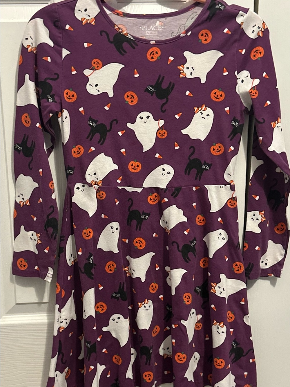 The Children's Place Purple Halloween Ghost Dress